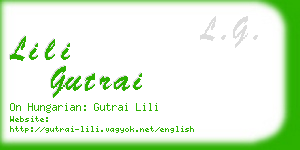 lili gutrai business card